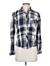Wrapper Plaid Blue Long Sleeve Button-Down Shirt Size S - photo 1