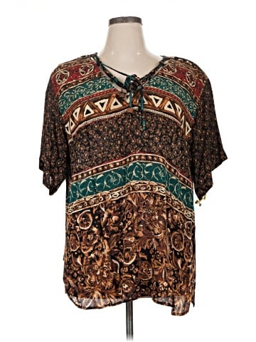 Carole Little Short Sleeve Blouse (view 1)