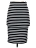 Bar III Stripes Black Casual Skirt Size S - photo 1