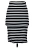 Bar III Stripes Black Casual Skirt Size S - photo 2