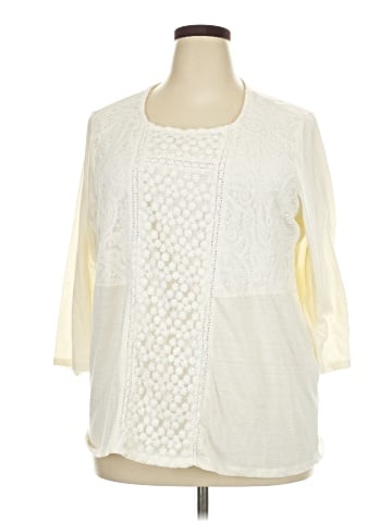Cj Banks 3/4 Sleeve Blouse (view 1)