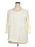Cj Banks Ivory 3/4 Sleeve Blouse Size 3X - photo 1