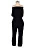 Bishop + Young 100% Rayon Solid Black Jumpsuit Size S - photo 1