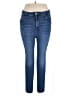 River Island Solid Blue Jeans Size 18 - photo 1