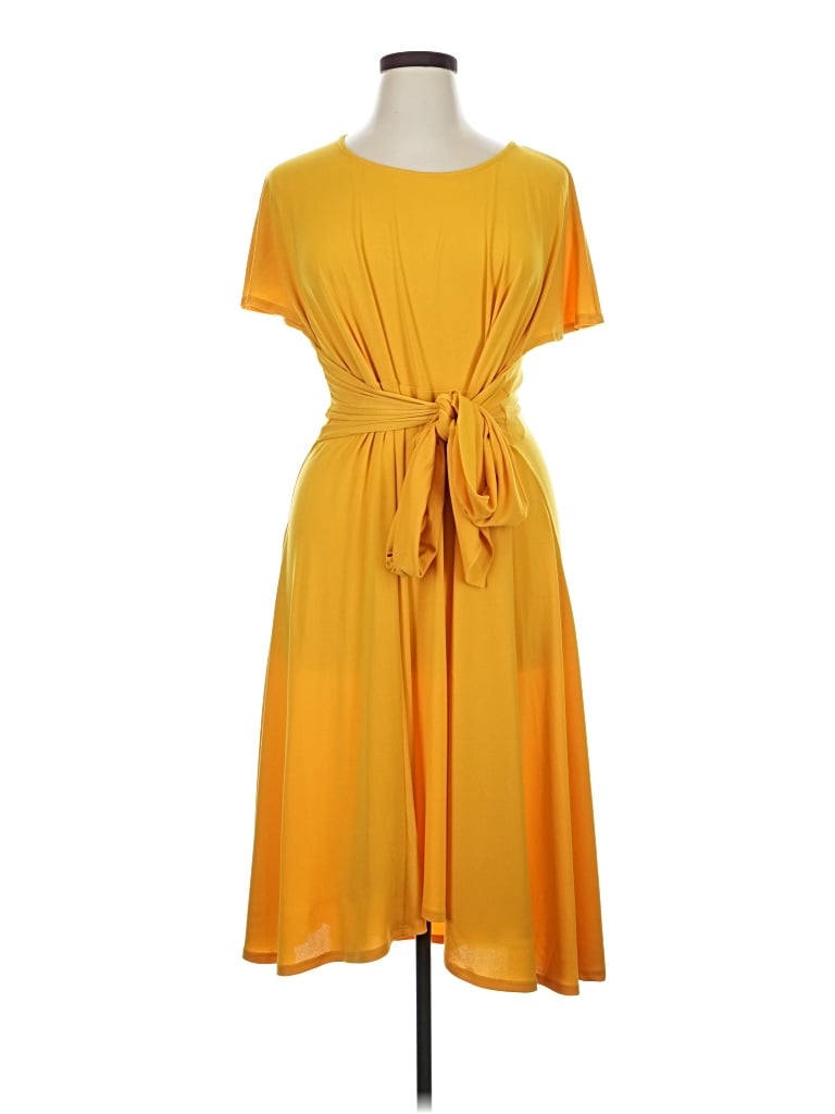 Lane Bryant Casual Dress In Yellow
