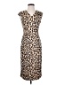 Escada Animal Print Brown Casual Dress Size EU 34 / US 4 - photo 1