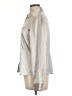 Kate Hill Metallic Silver Long Sleeve Blouse Size 10 - photo 5
