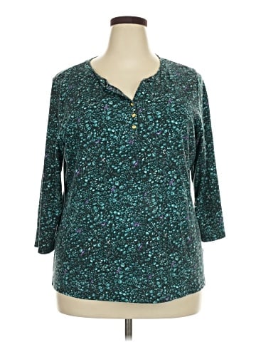 Karen Scott 3/4 Sleeve Blouse (view 1)
