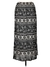 Libian 100% Rayon Print Gray Black Casual Skirt Size 2X - photo 1