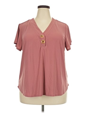 Love Scarlett Short Sleeve Henley (view 1)