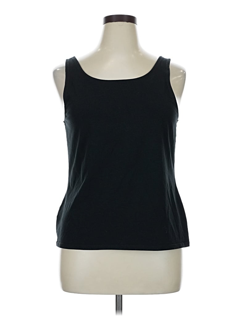 Pre-owned Jjill Tank Top Black Strapless Neckline Tops