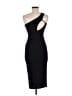 PrettyLittleThing Solid Black Cocktail Dress Size 6 - photo 2