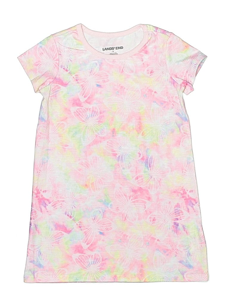 Pre-owned Lands' End Kids' Dress In Pink