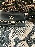 Worthington Paisley Gold Coat Size 2X - photo 3