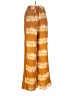 H&M Print Orange Casual Pants Size 6 - photo 1