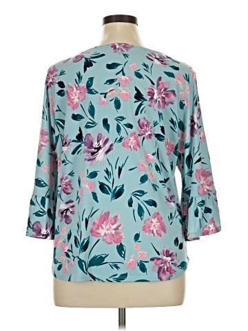Roz & Ali 3/4 Sleeve Blouse (view 2)