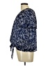 Eclair 100% Polyester Blue Short Sleeve Blouse Size L - photo 5