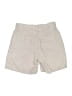 Athleta 100% Linen Chevron-herringbone Tan Ivory Khaki Shorts Size 6 - photo 2