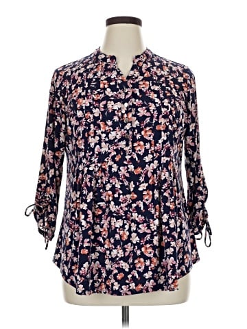 Roz & Ali 3/4 Sleeve Blouse (view 1)