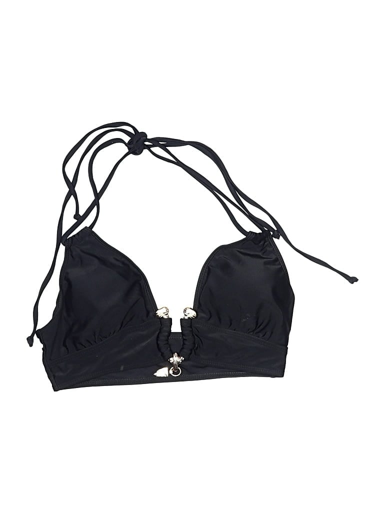 Pre-owned Unbranded Swimsuit Top Black Swimwear