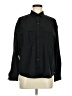 Old Navy Solid Black Long Sleeve Button-Down Shirt Size M - photo 1
