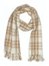 J.Crew 100% Acrylic Plaid Brown Scarf One size - photo 1