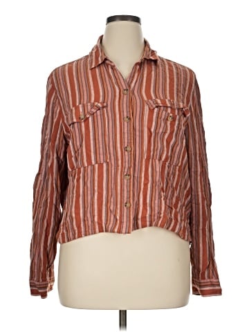 Aeropostale Long Sleeve Button-Down Shirt (view 1)