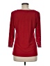 MSK Red 3/4 Sleeve Top Size M - photo 2