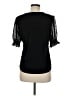 Adrianna Papell Black Short Sleeve Top Size M - photo 2