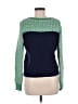 Cooperative Color Block Green Pullover Sweater Size M - photo 2