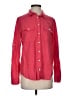 Express Red Long Sleeve Button-Down Shirt Size S - photo 1