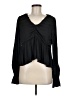 Savanna Jane 100% Polyester Black Long Sleeve Blouse Size M - photo 1