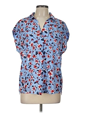 Roz & Ali Short Sleeve Blouse (view 1)