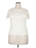 L.L.Bean 100% Cotton Ivory Short Sleeve Turtleneck Size L - photo 1