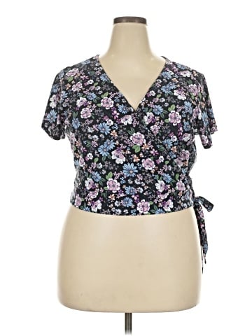 No Comment Short Sleeve Blouse (view 1)