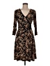 Connected Apparel Brown Cocktail Dress Size 8 Petite - photo 1