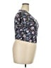 No Comment Purple Short Sleeve Blouse Size 2X - photo 4