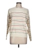 Tea n Rose Stripes Ivory Pullover Sweater Size L - photo 1