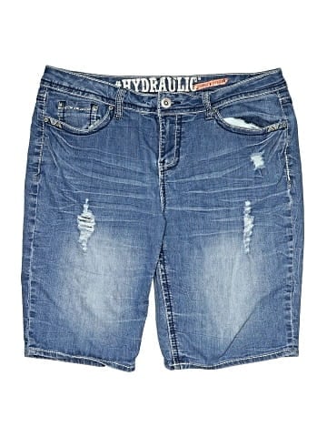 Hydraulic Denim Shorts (view 1)