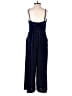 Lush Solid Blue Jumpsuit Size S - photo 2