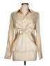 Ann Taylor Metallic Ivory Long Sleeve Blouse Size 12 - photo 1