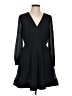 Eliza J 100% Polyester Solid Black Casual Dress Size 10 - photo 1
