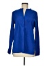Neiman Marcus 100% Polyester Blue Long Sleeve Blouse Size M - photo 1