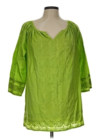 IZOD 3/4 Sleeve Blouse (view 1)