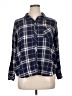 Well Worn Plaid Blue 3/4 Sleeve Button-Down Shirt Size XL - photo 1