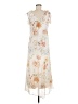 Christian Lacroix 100% Polyester Floral Ivory Cocktail Dress Size M - photo 2