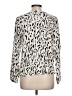 Rails Animal Print Ivory Long Sleeve Blouse Size L - photo 2