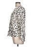 Rails Animal Print Ivory Long Sleeve Blouse Size L - photo 5