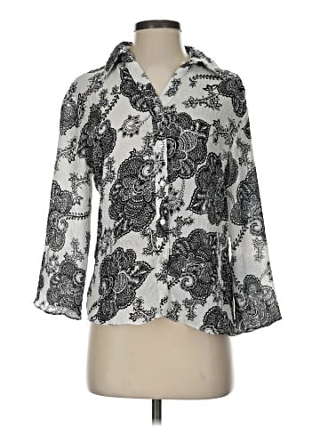 Essentials by Milano 3/4 Sleeve Blouse (view 1)
