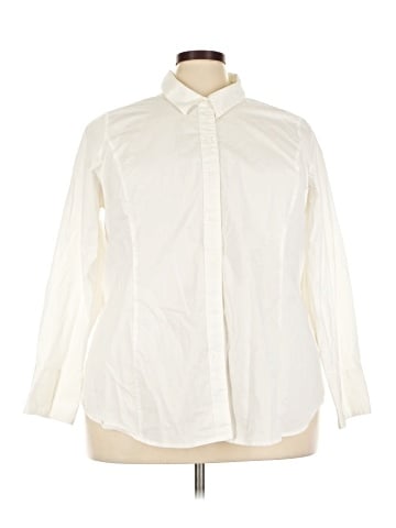 Lane Bryant Long Sleeve Button-Down Shirt (view 1)
